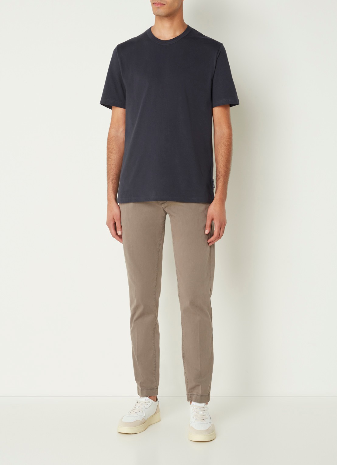 Marc O'Polo T-shirt met ronde hals - voorkant 3 blauw