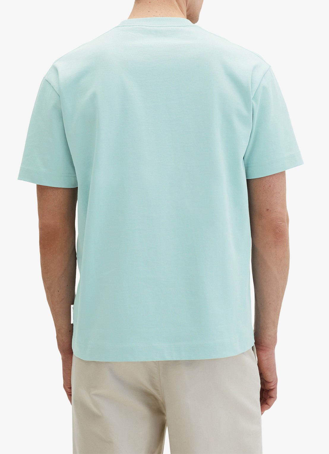 Marc O'Polo T-shirt met ronde hals - achterkant 5 blauw