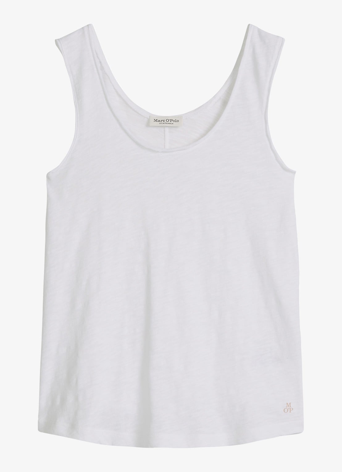 Marc O'Polo Tanktop met ronde hals - voorkant 2 white-0163 / wit