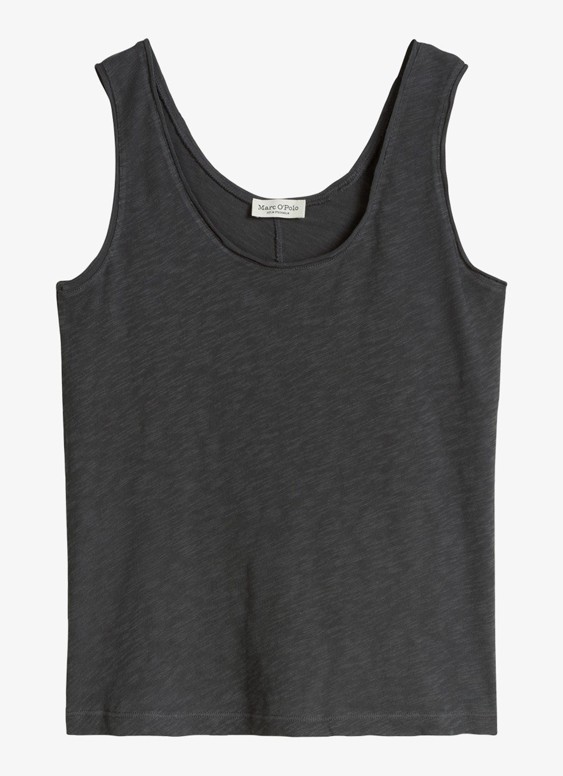 Marc O'Polo Tanktop met ronde hals - voorkant 2 oxide grey-0364 / grijs