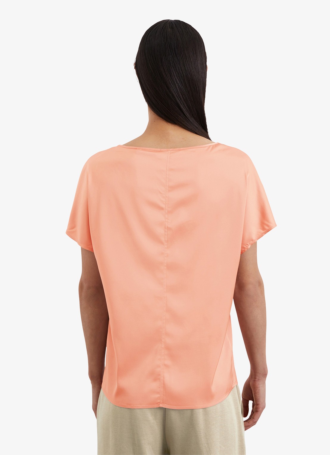 Marc O'Polo Top met vlindermouw - achterkant 4 oranje