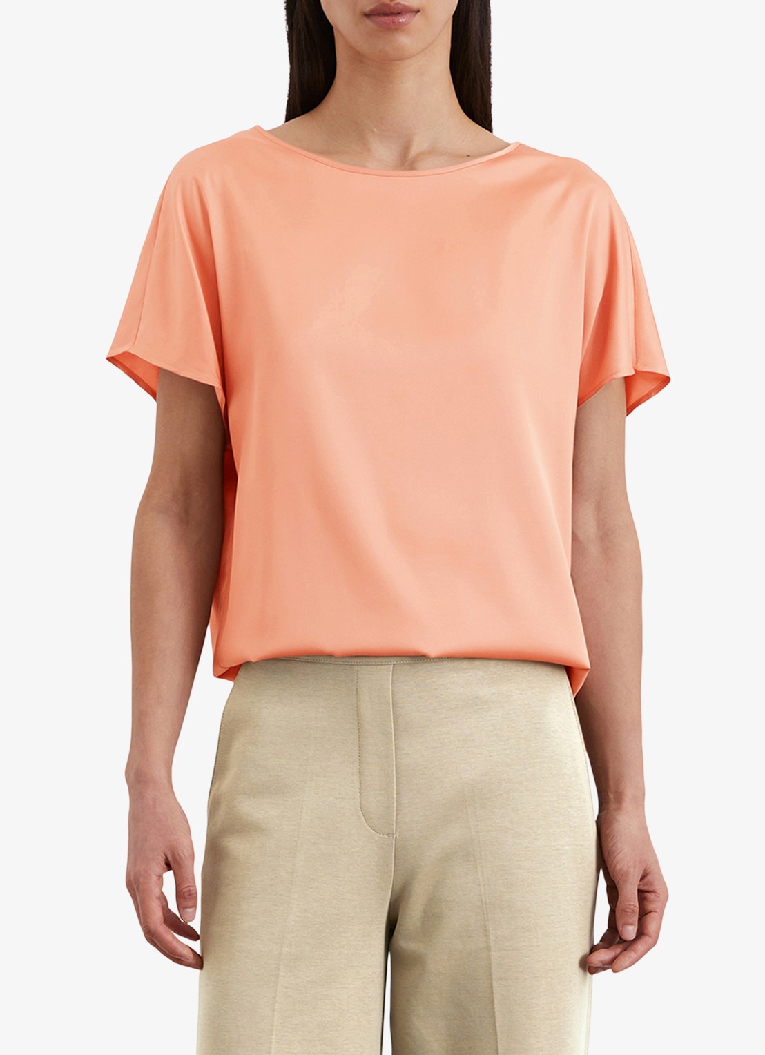 Marc O'Polo Top met vlindermouw - detail oranje