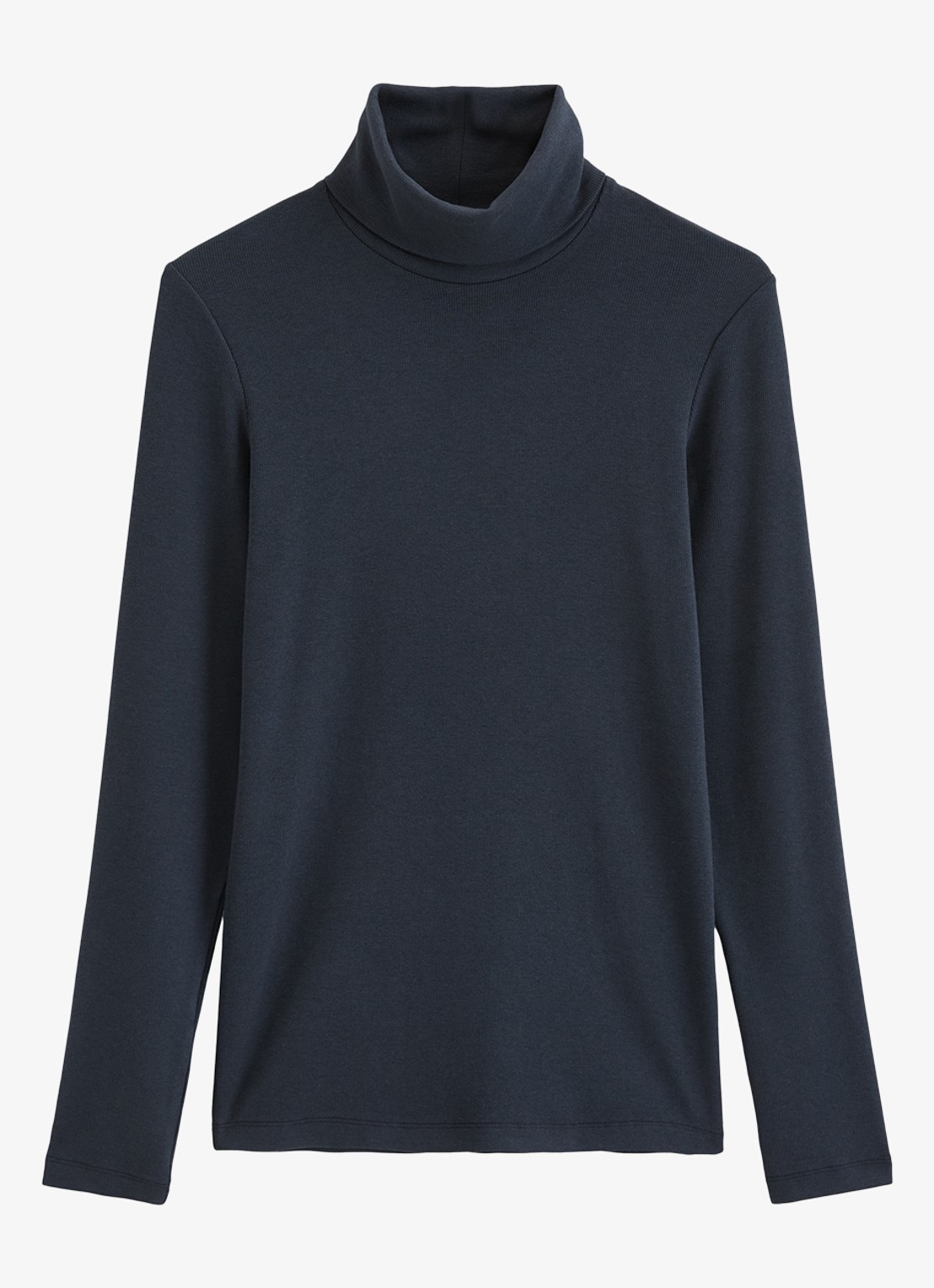 Marc O'Polo Top van jersey met col  - voorkant blauw