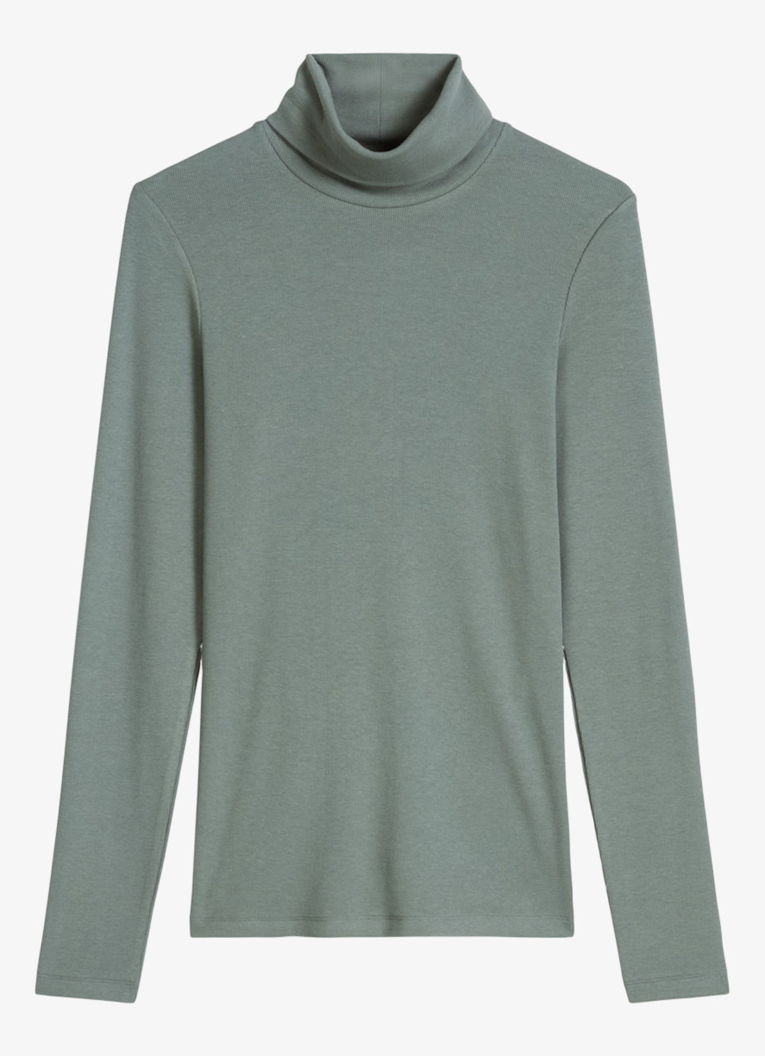Marc O'Polo Top van jersey met col  - voorkant 4 blauwgrijs
