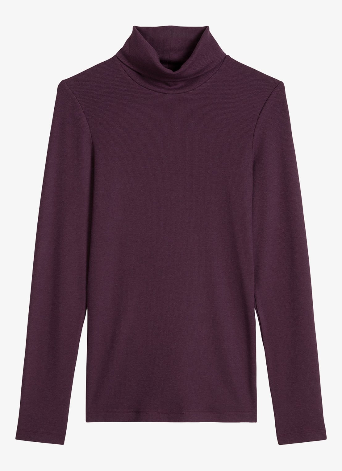 Marc O'Polo Top van jersey met col  - voorkant 3 paars