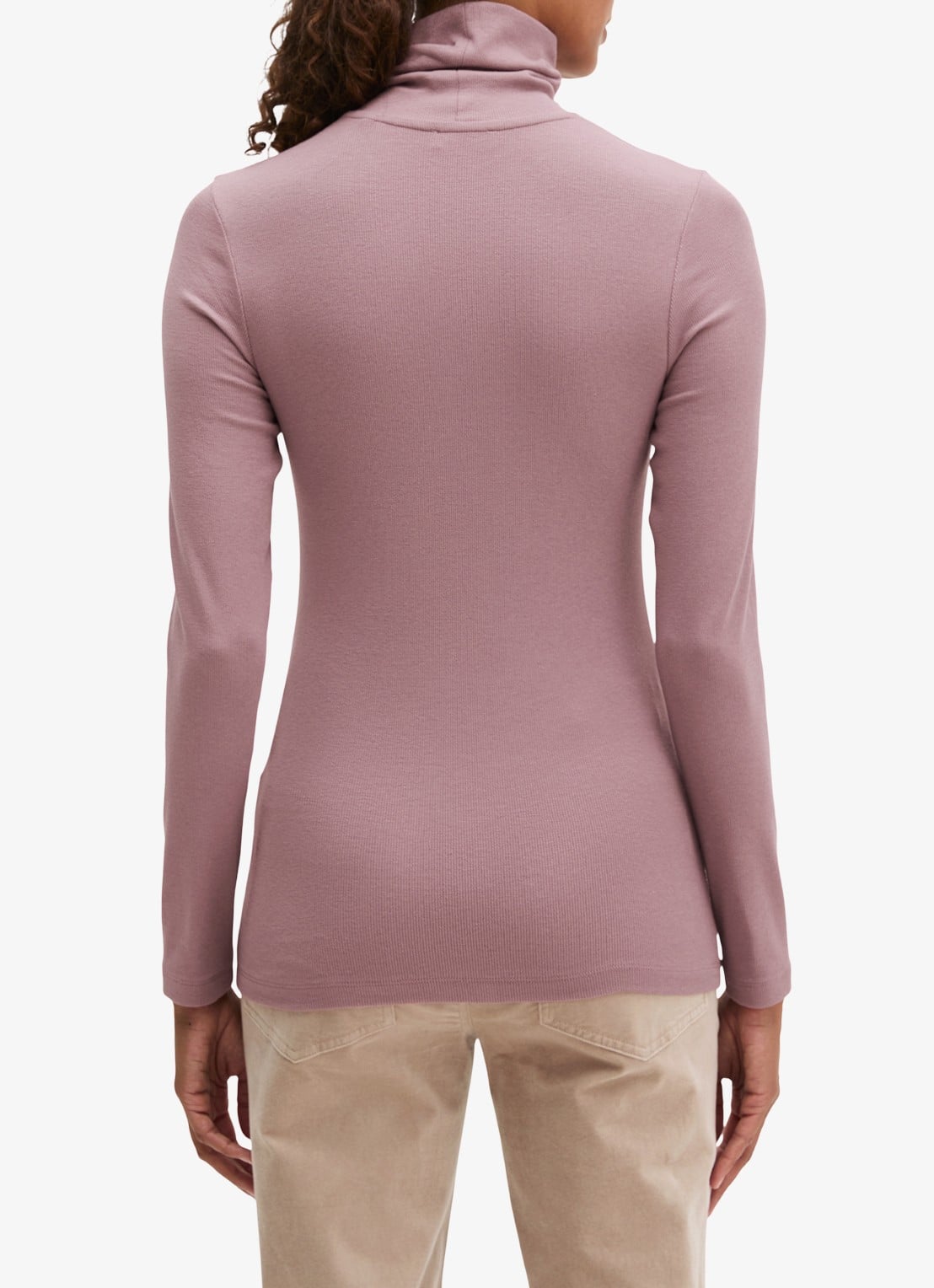 Marc O'Polo Top van jersey met col  - achterkant 5 roze