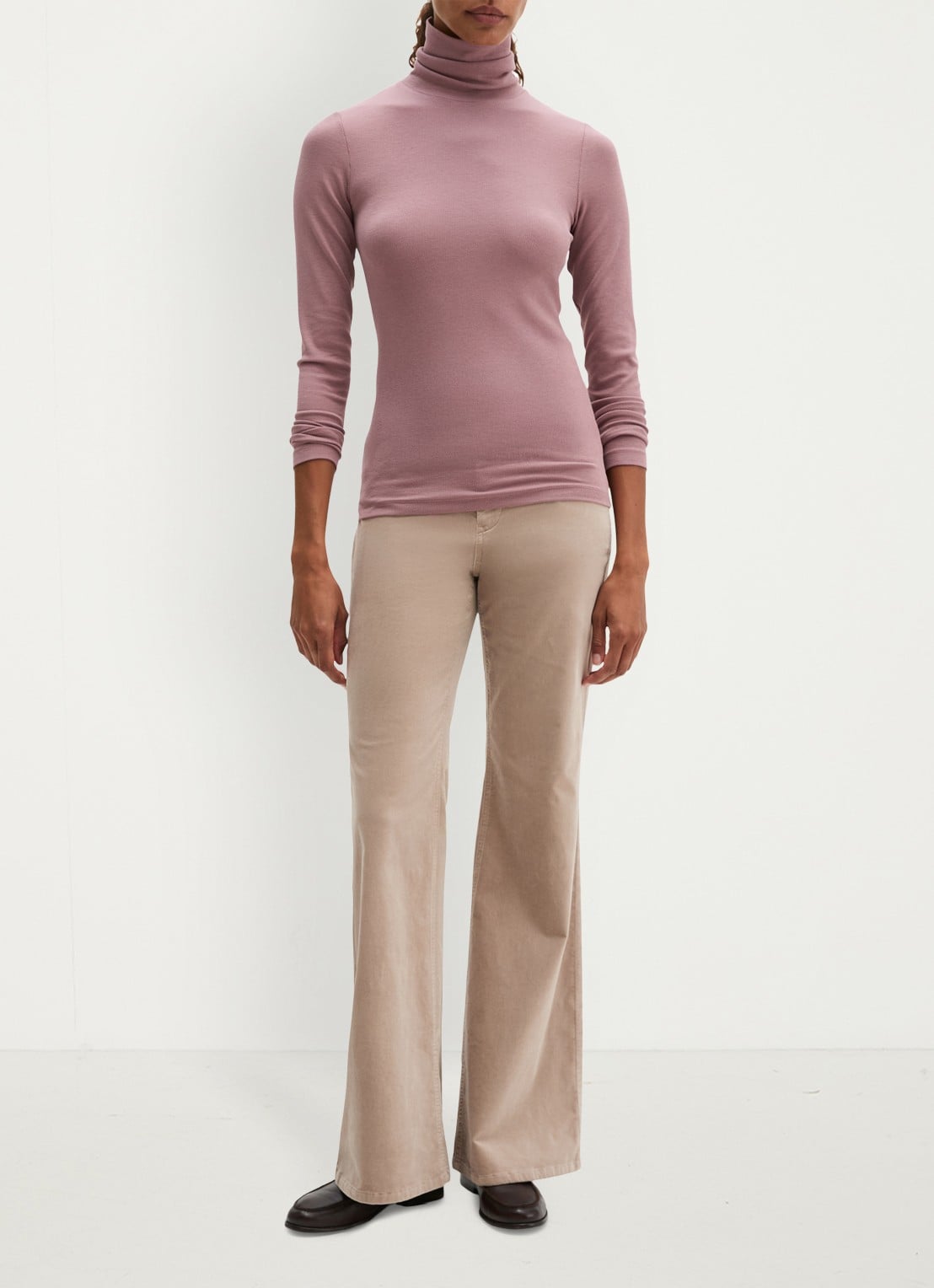 Marc O'Polo Top van jersey met col  - voorkant 4 roze