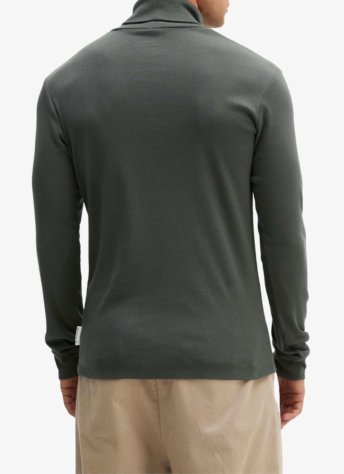 Marc O'Polo Trui met col  - achterkant 3 khaki