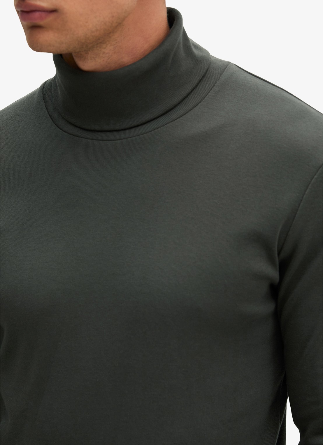Marc O'Polo Trui met col  - detail 2 khaki