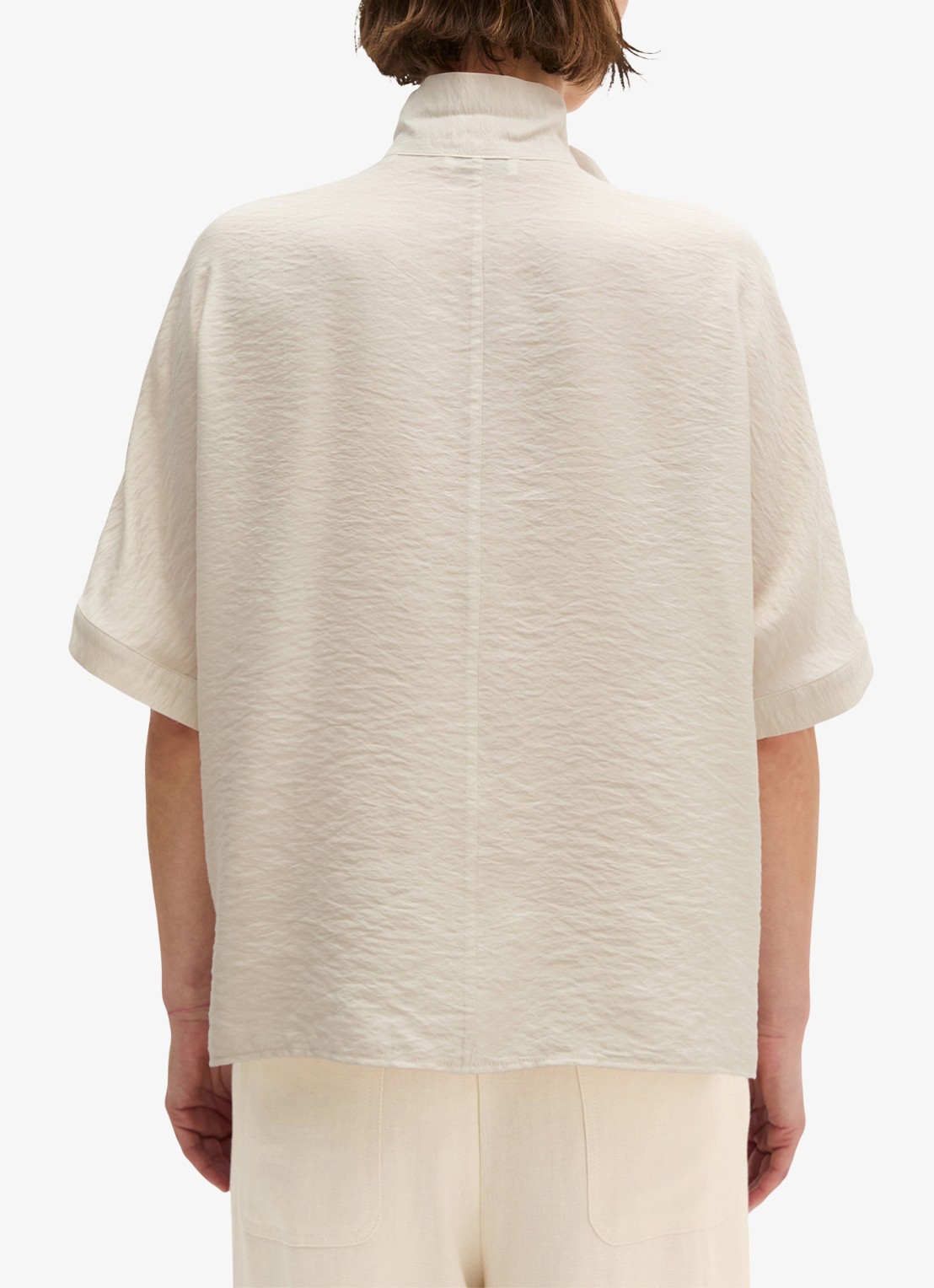 Marc O'Polo Tuniek met sjaalkraag - achterkant beige