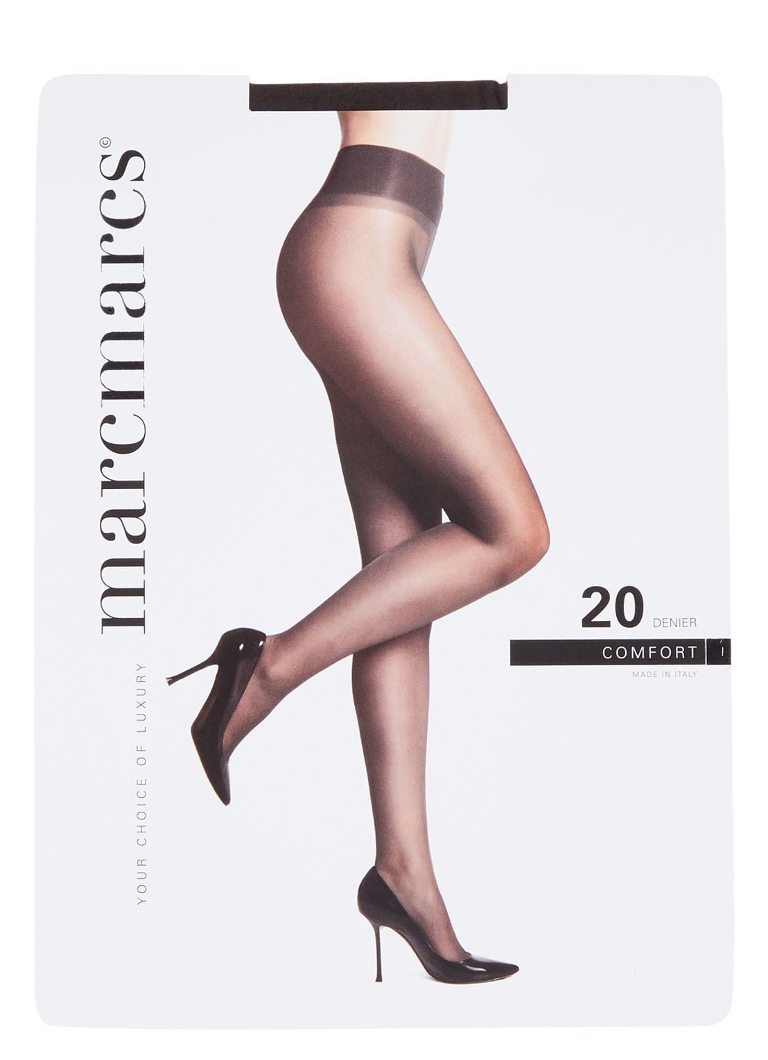 MarcMarcs Comfort panty in 20 denier  - voorkant 3 antraciet