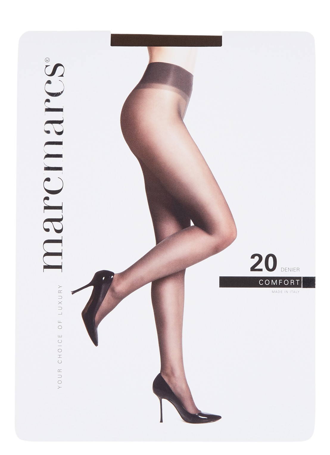 MarcMarcs Comfort panty in 20 denier  - voorkant 3 donkerbruin