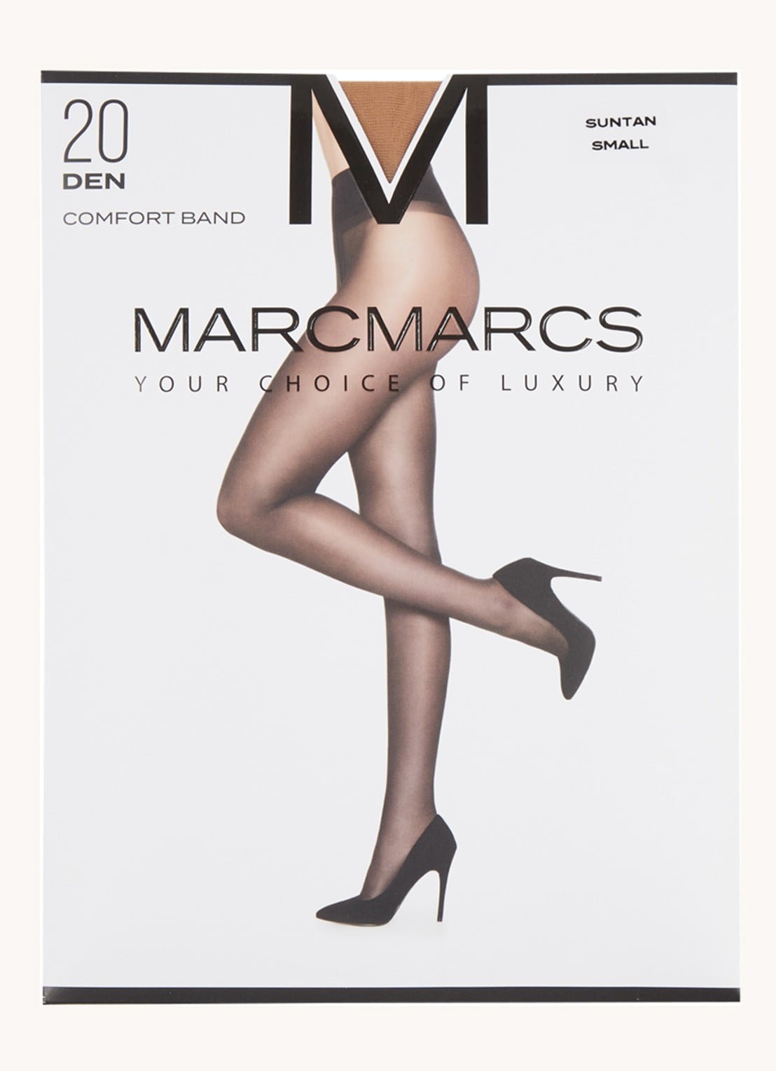 MarcMarcs Comfort panty in 20 denier  - voorkant beige