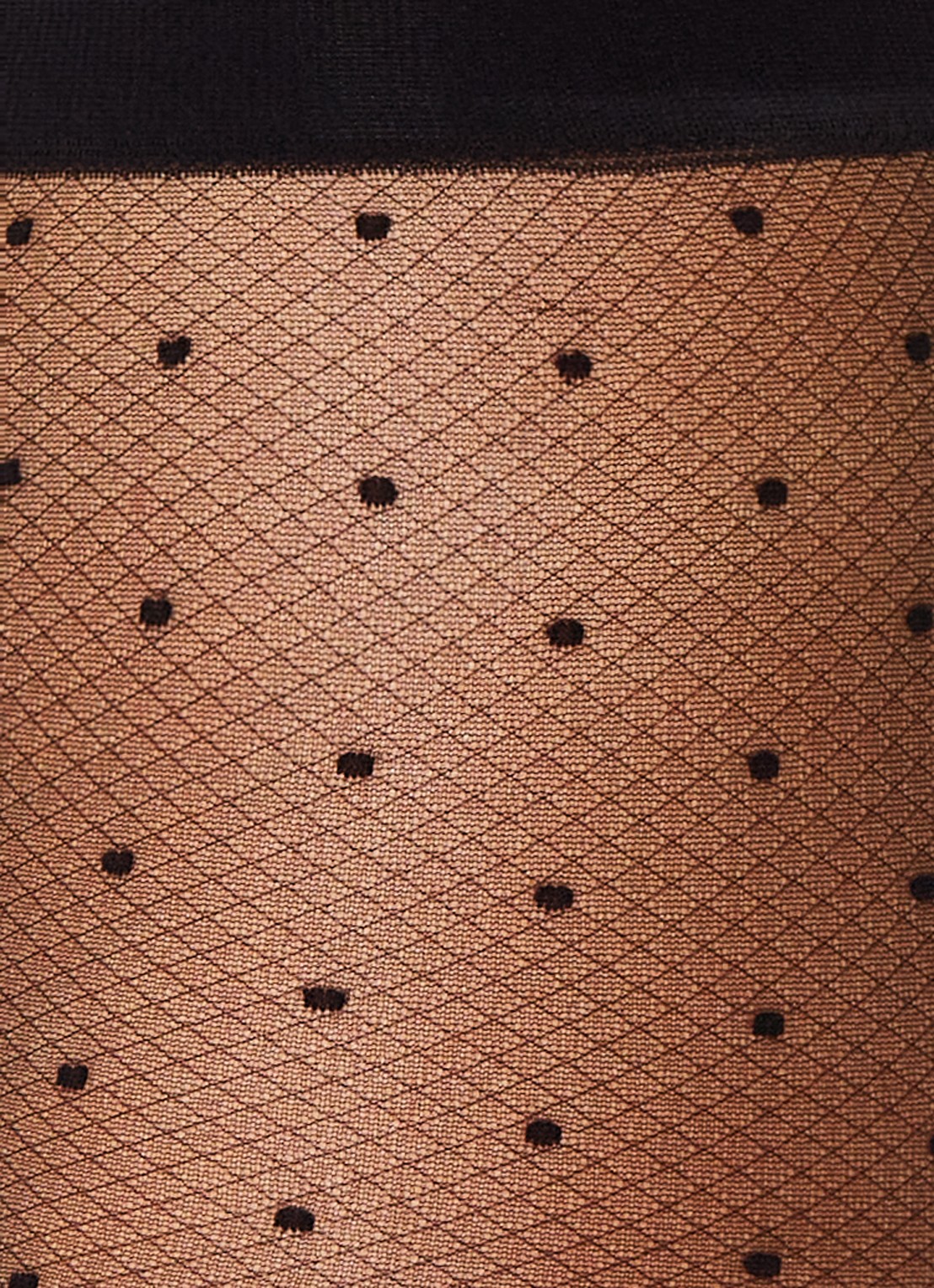 MarcMarcs Confetti panty in 30 denier met stippenprint - detail zwart