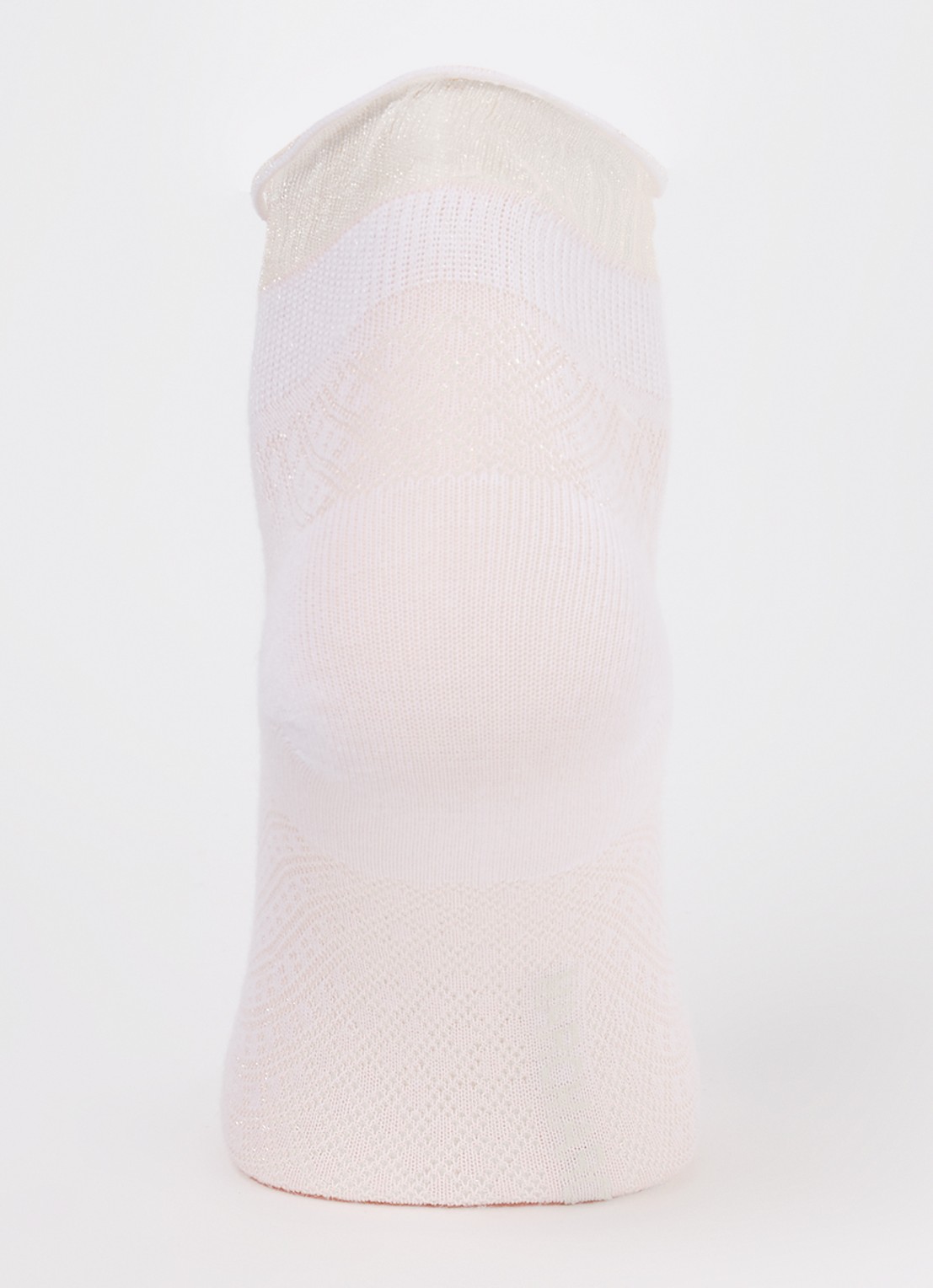 MarcMarcs Hazel sokken met lurex en logo - voorkant 2 wit