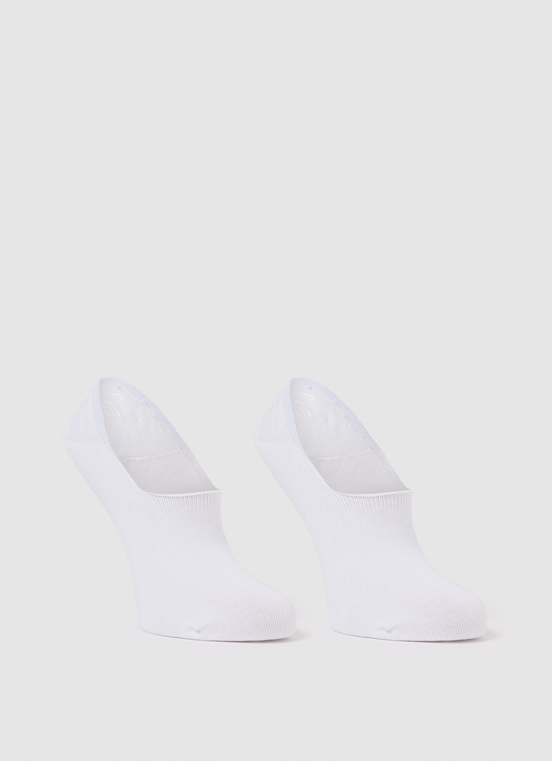 MarcMarcs Invinsible sneakersokken in 2-pack - voorkant wit