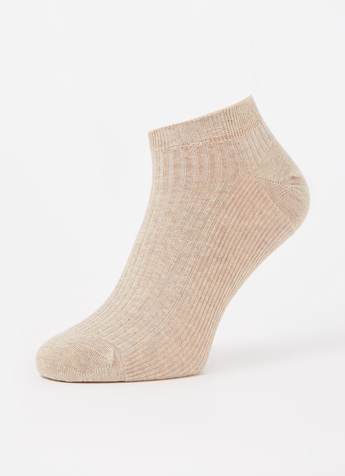 MarcMarcs Moscow sneakersokken met glitter in 2-pack - detail 3 beige