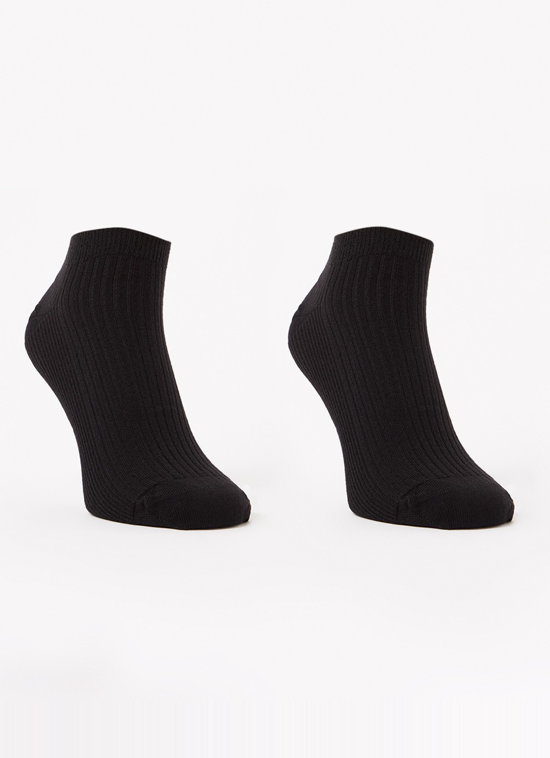 MarcMarcs Sneaker sokken 2-pack - voorkant zwart