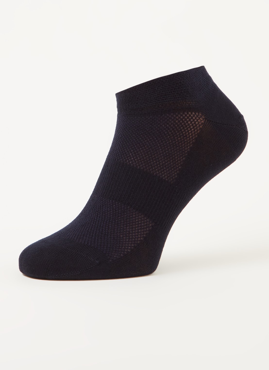 MarcMarcs Sneakersokken in 2-pack - detail donkerblauw