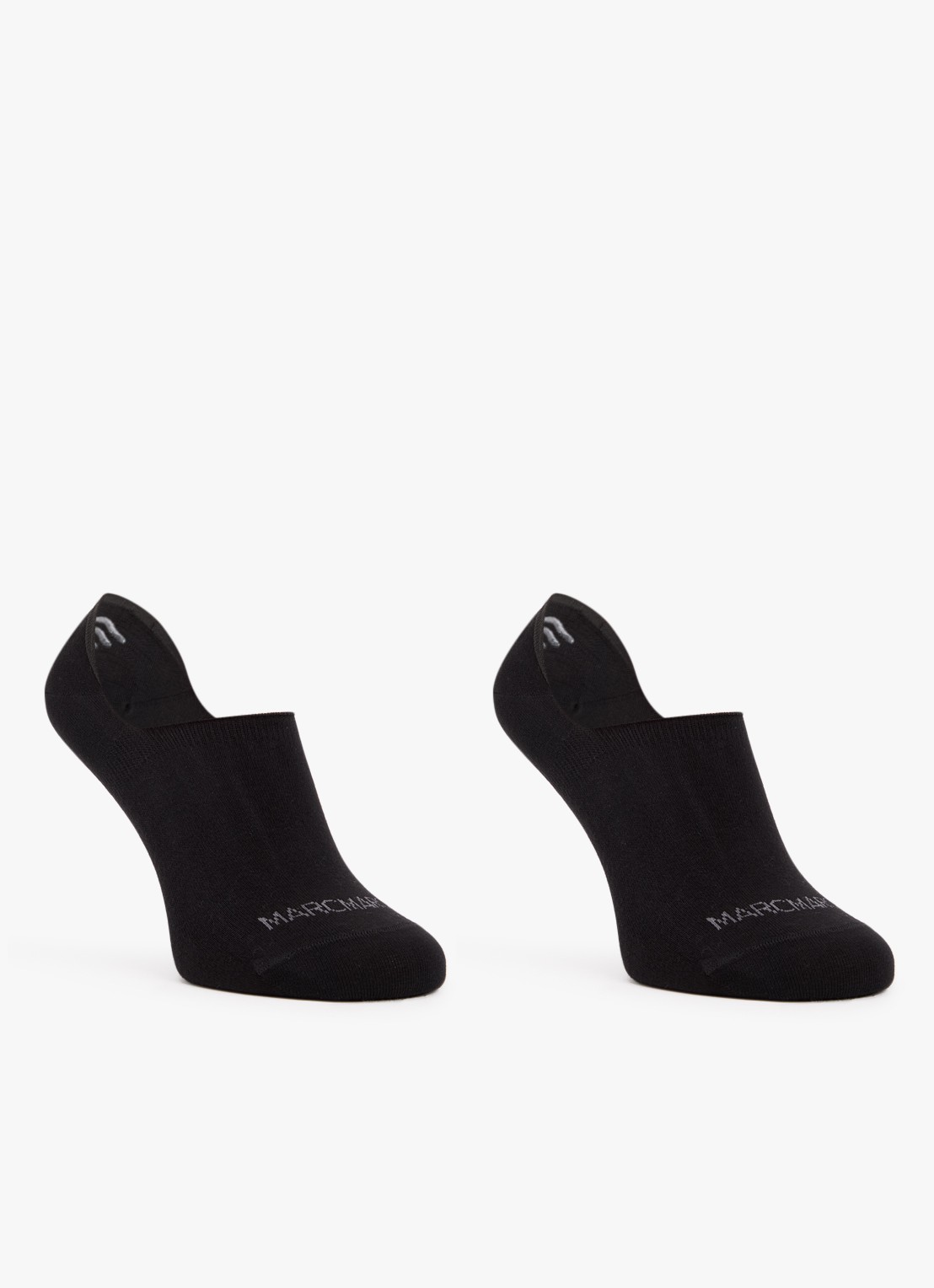 MarcMarcs Sneakersokken in 2-pack - voorkant 2 zwart