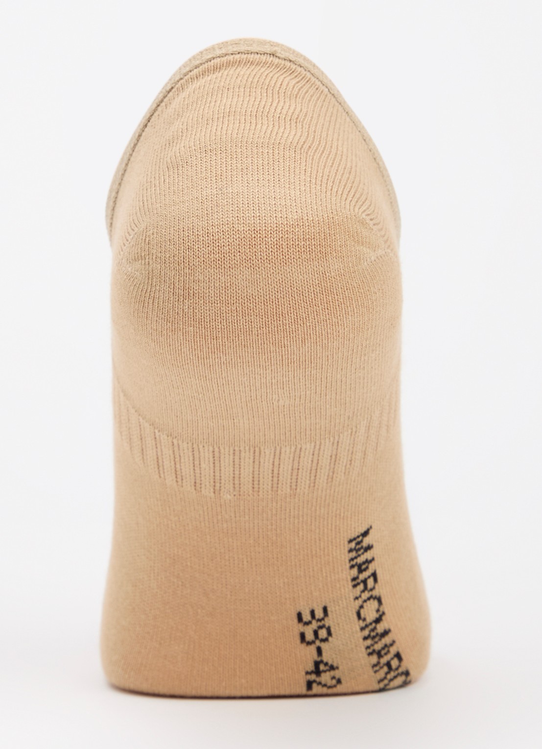 MarcMarcs Sneakersokken in 2-pack - voorkant 3 beige