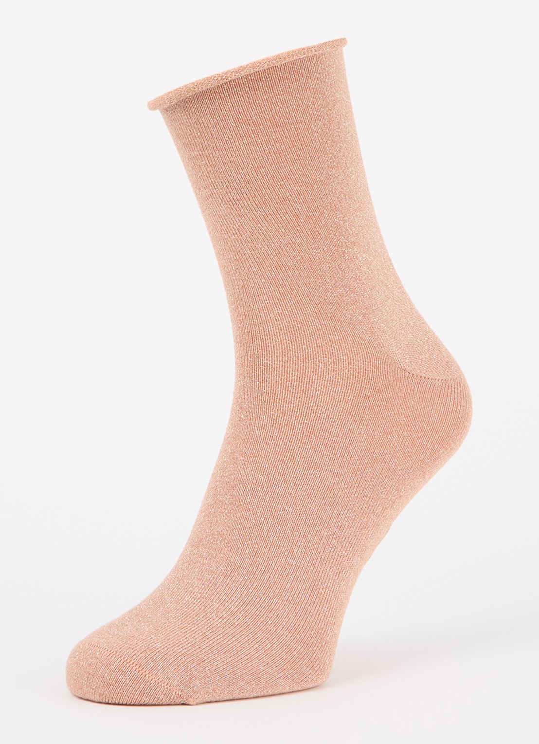 MarcMarcs Sokken met lurex in 2-pack - detail 3 abrikoos