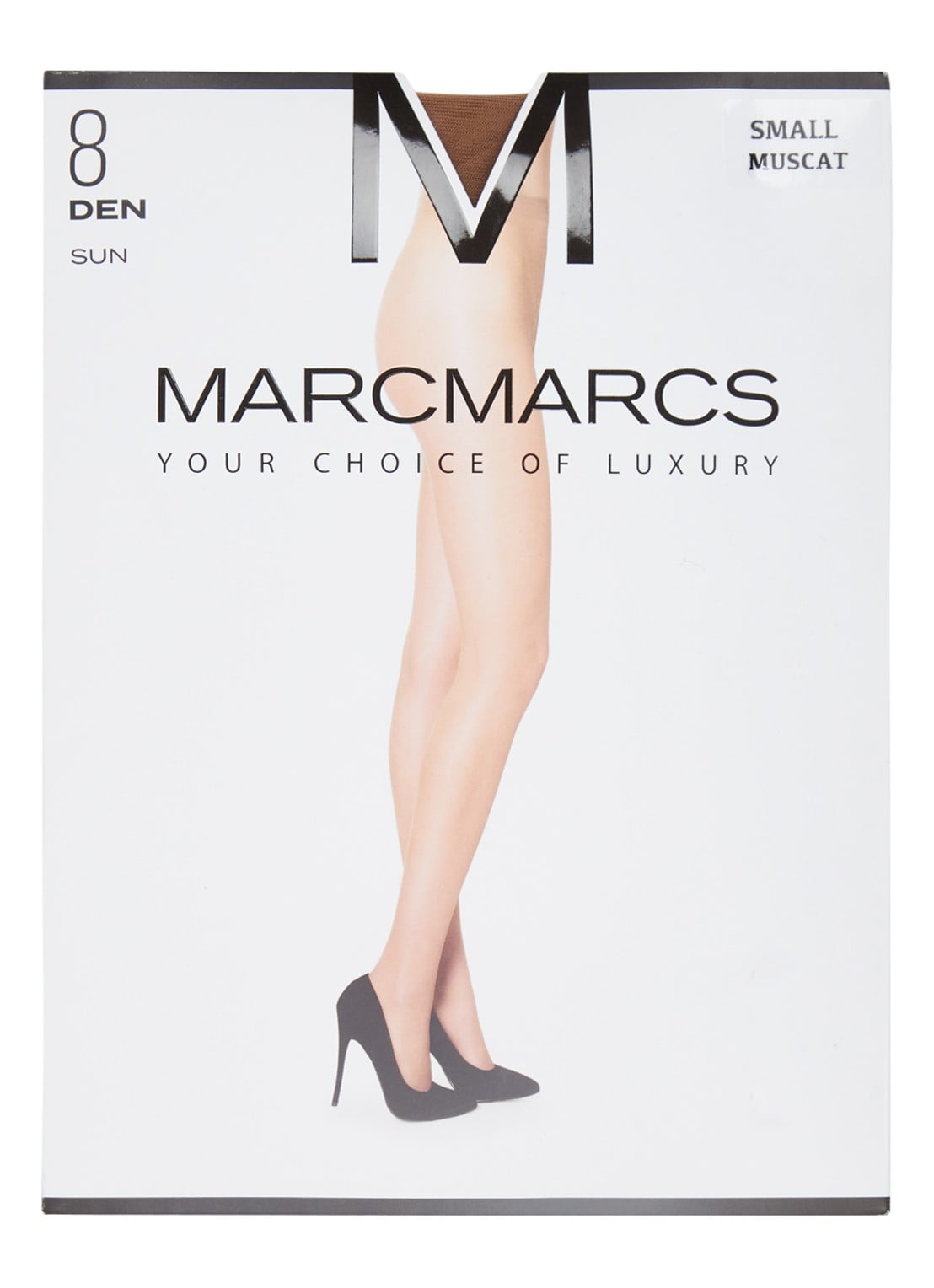 MarcMarcs Sun panty in 8 denier - voorkant beige