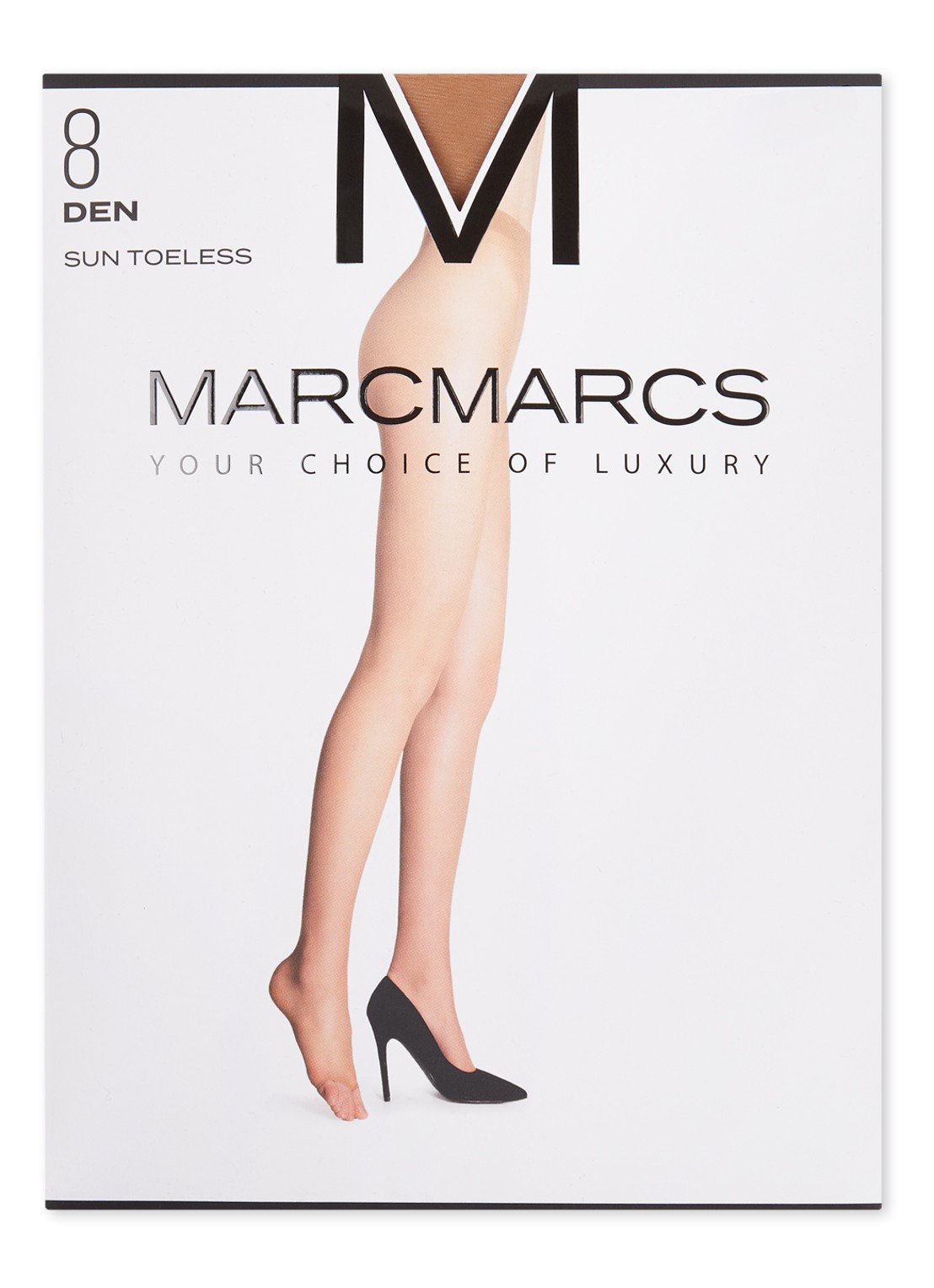 MarcMarcs Teenloze panty in 8 denier - voorkant 3 muscat