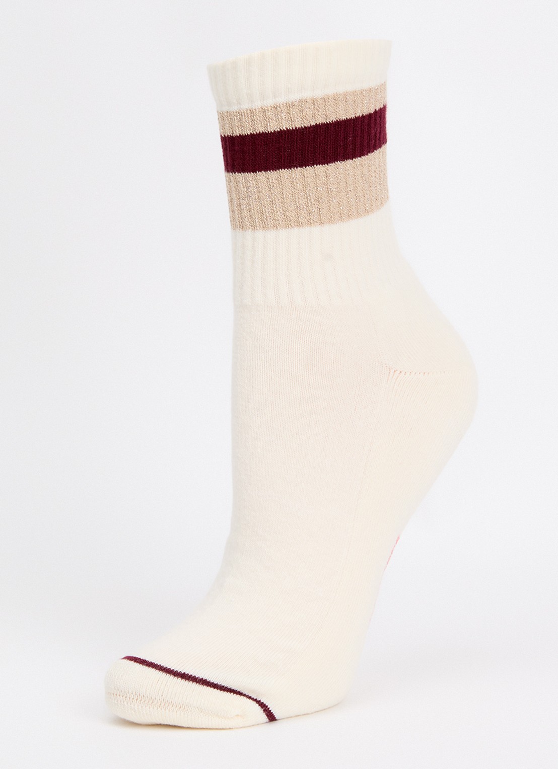 MarcMarcs Tibby sokken met lurex in 2-pack - detail 3 creme