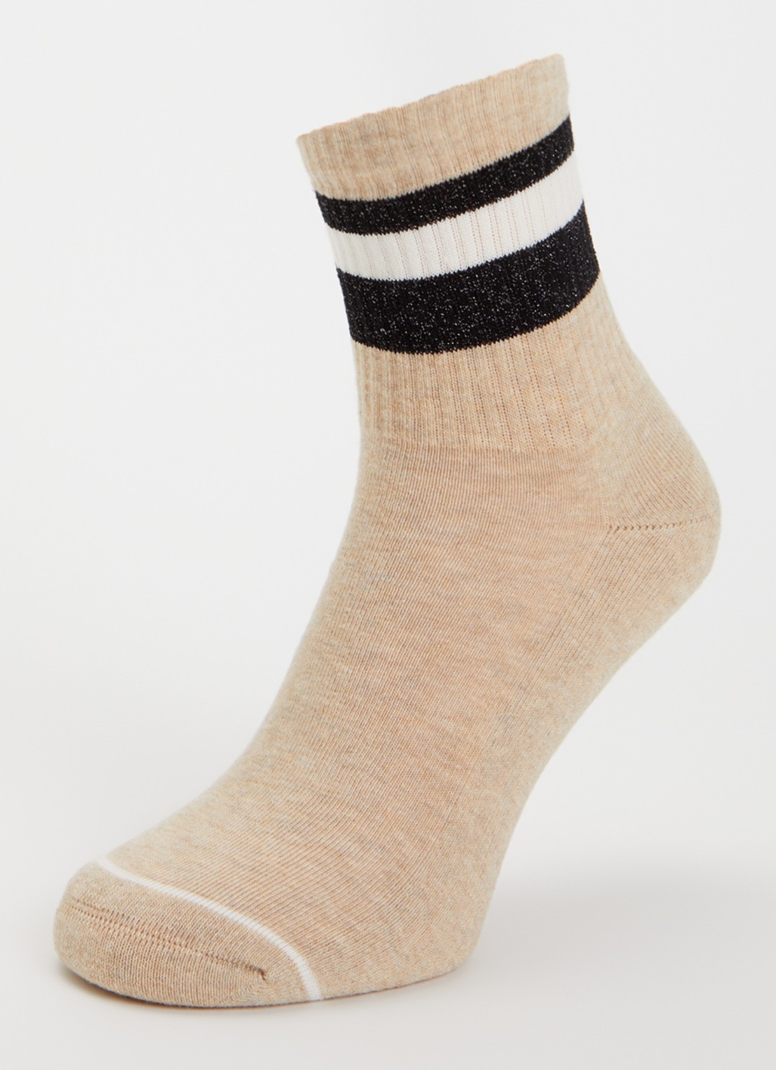 MarcMarcs Tibby sokken met lurex in 2-pack - detail 3 beige