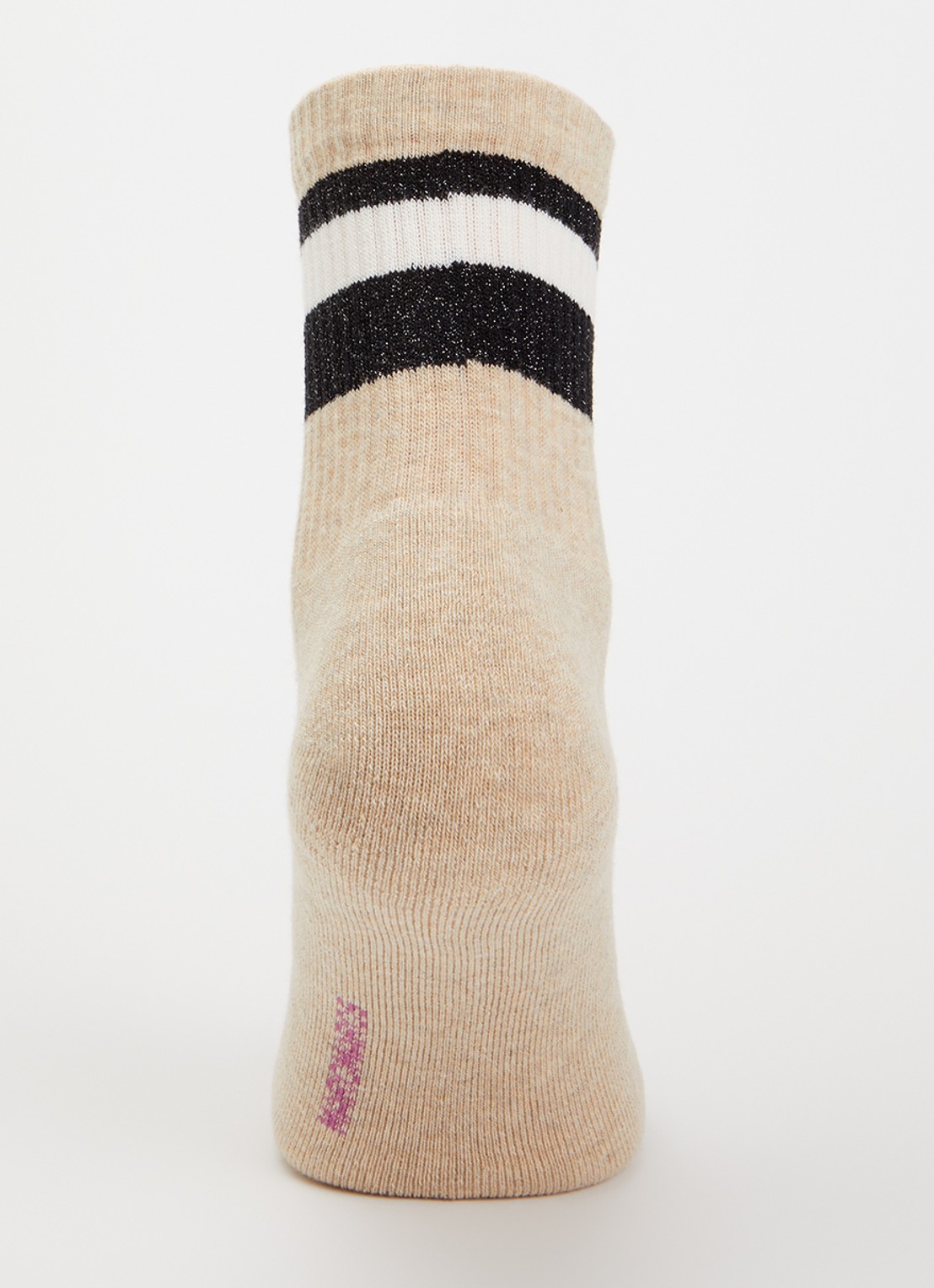 MarcMarcs Tibby sokken met lurex in 2-pack - voorkant 2 beige