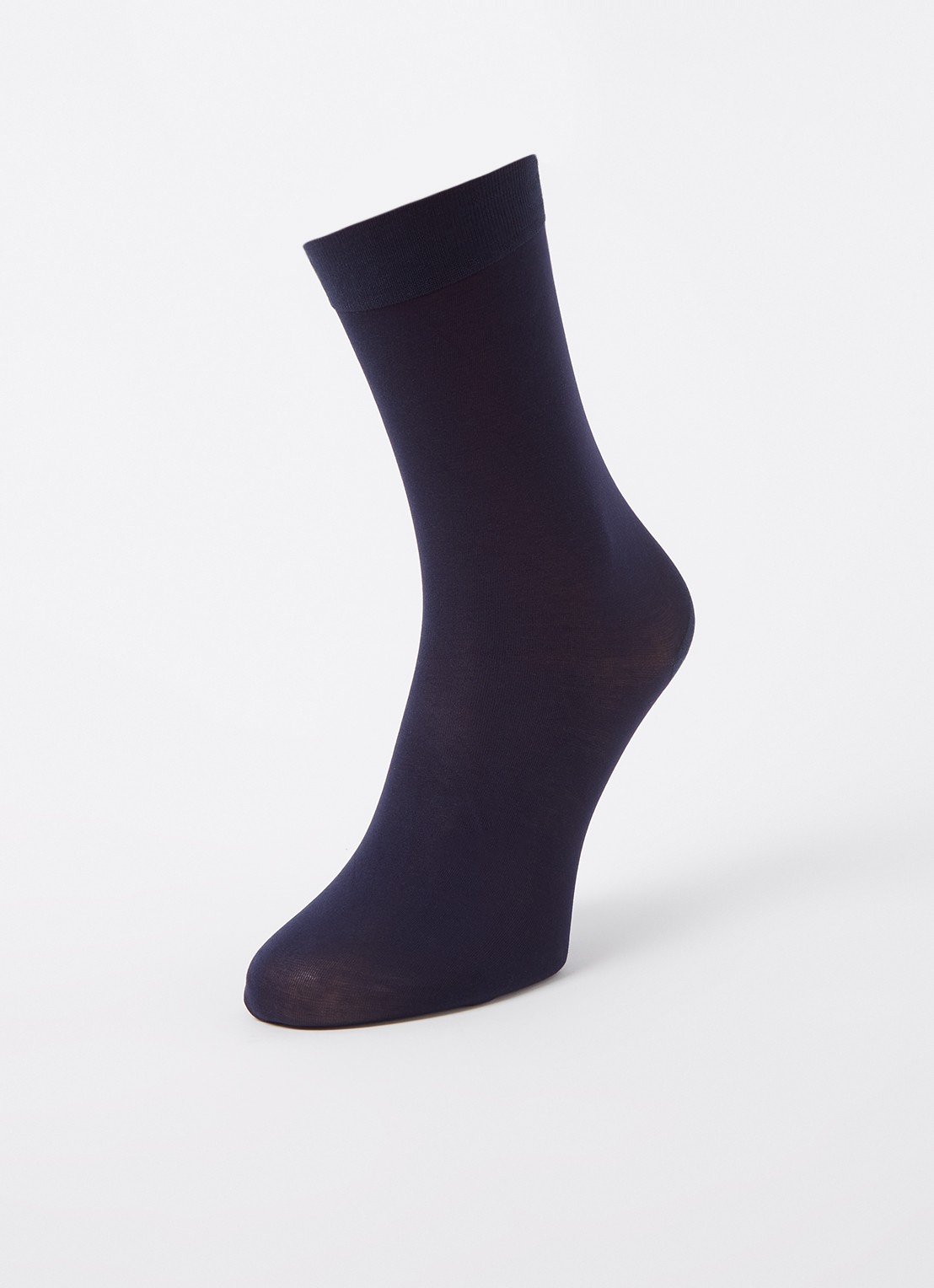 MarcMarcs Ultra Fine sokken - detail donkerblauw