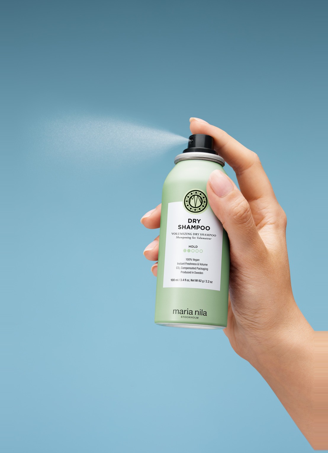 MARIA NILA Dry Shampoo - droogshampoo - voorkant 2 beige