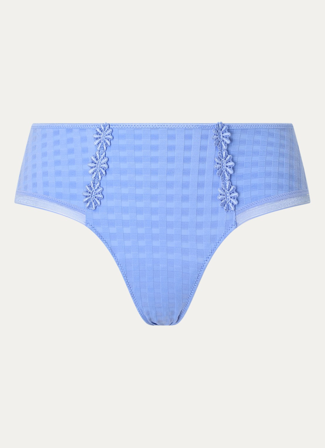 Marie Jo  Avero hipster met ruitdessin en glansdraad - voorkant 2 blauw
