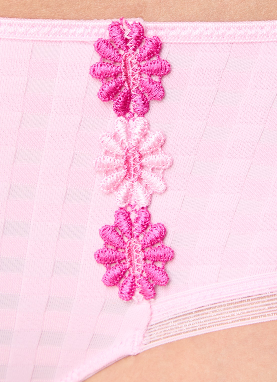 Marie Jo  Avero hipster met ruitdessin en glansdraad - detail 4 roze