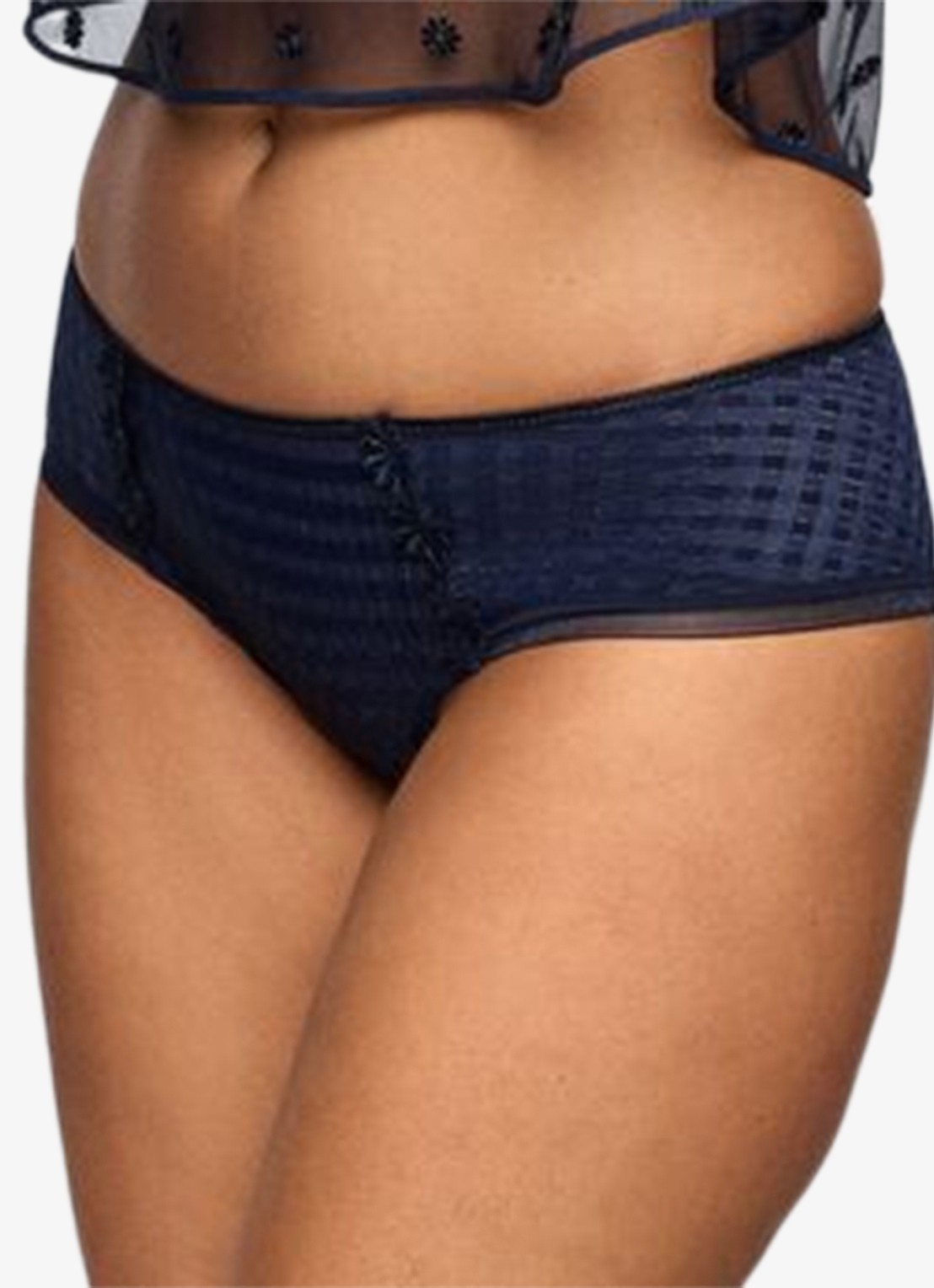 Marie Jo  Avero hipster met ruitdessin en glansdraad - detail 3 donkerblauw