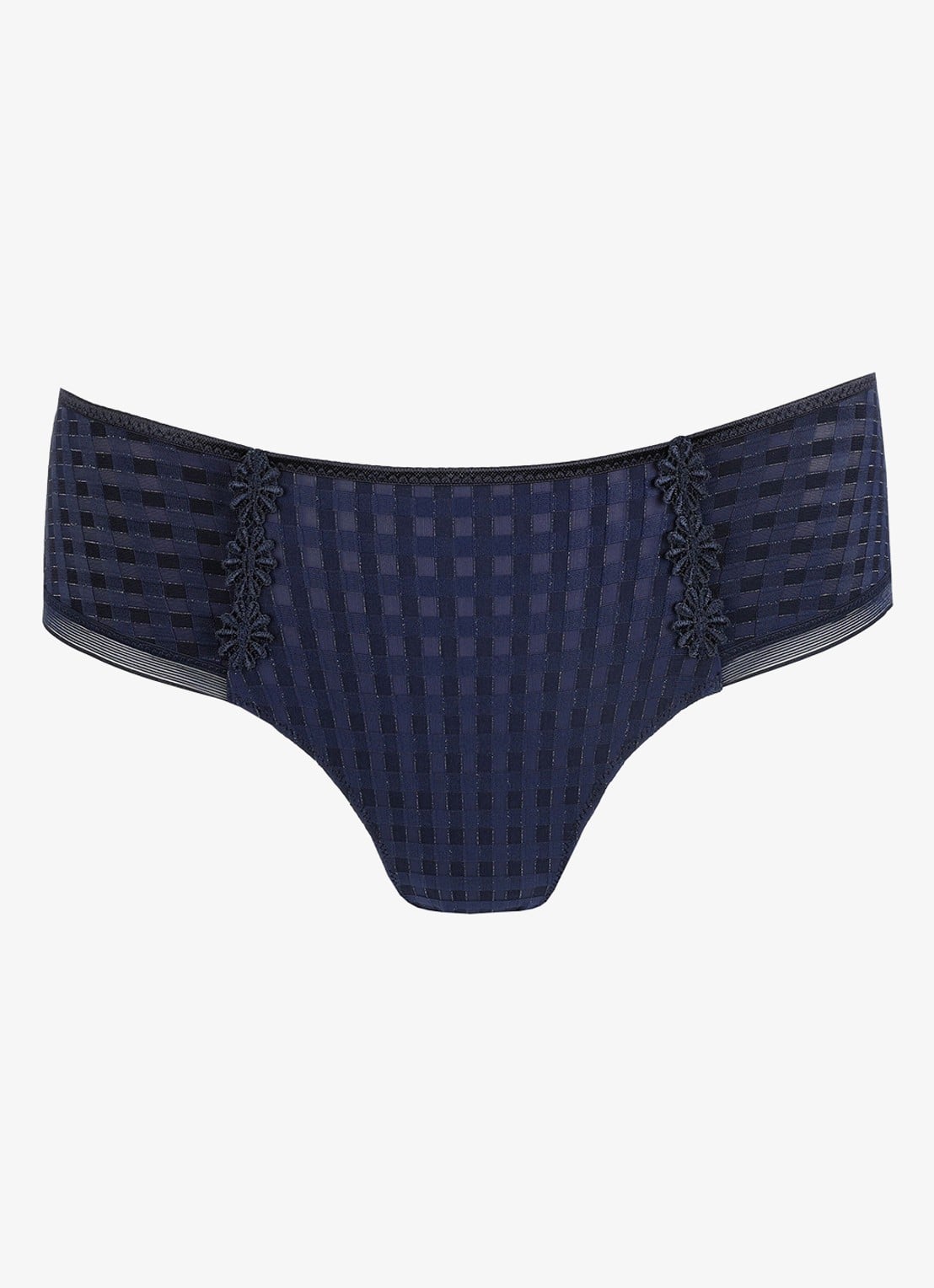 Marie Jo  Avero hipster met ruitdessin en glansdraad - voorkant 4 donkerblauw