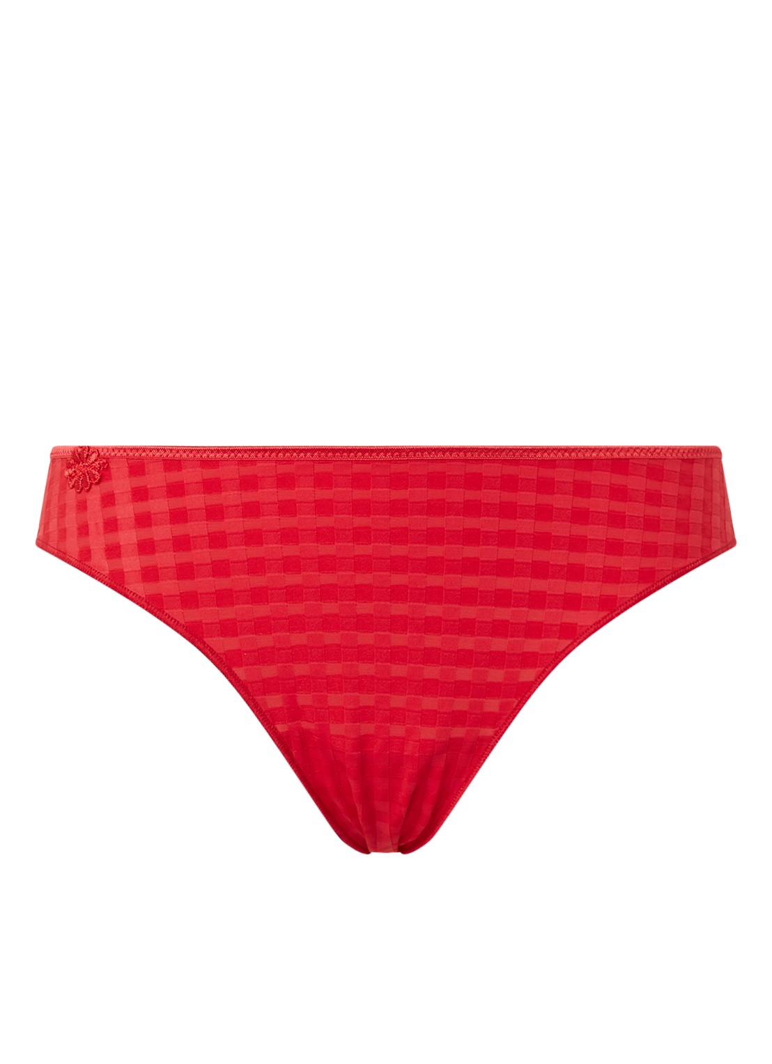 Marie Jo Avero slip met ruitdessin - voorkant 4 rood