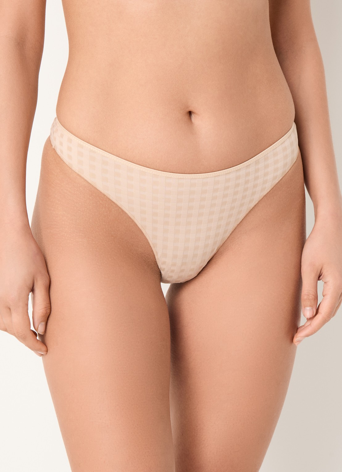 Marie Jo Avero string met ruitdessin - detail 4 beige