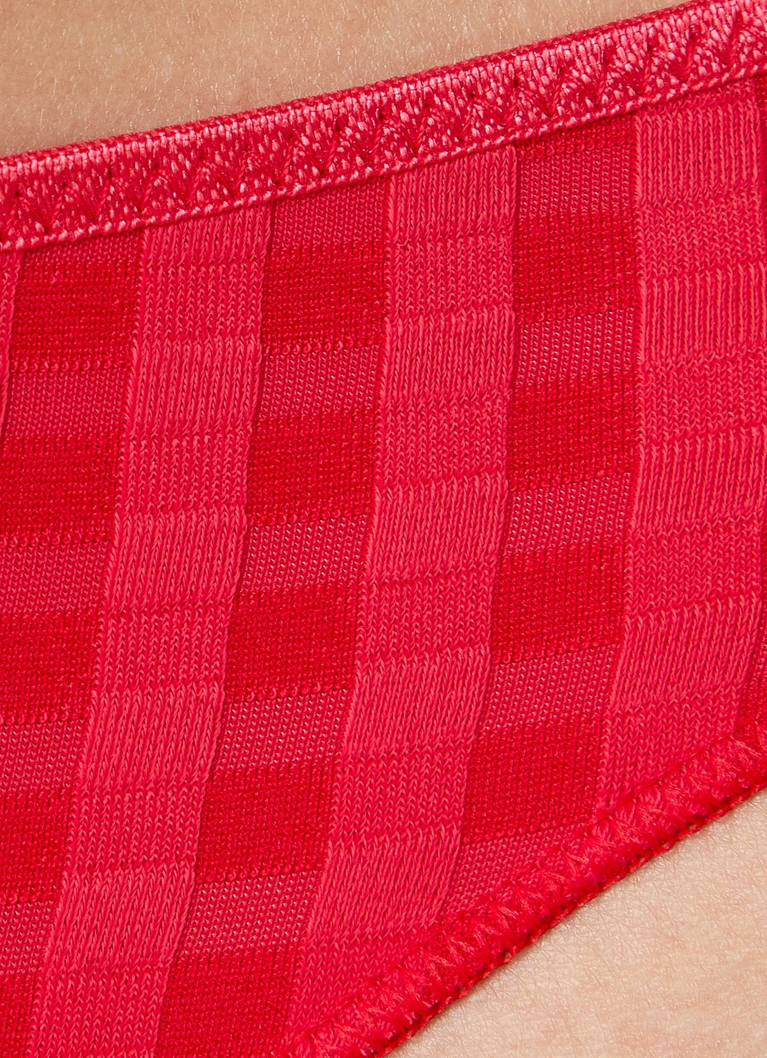 Marie Jo Avero string met ruitdessin - detail 2 rood