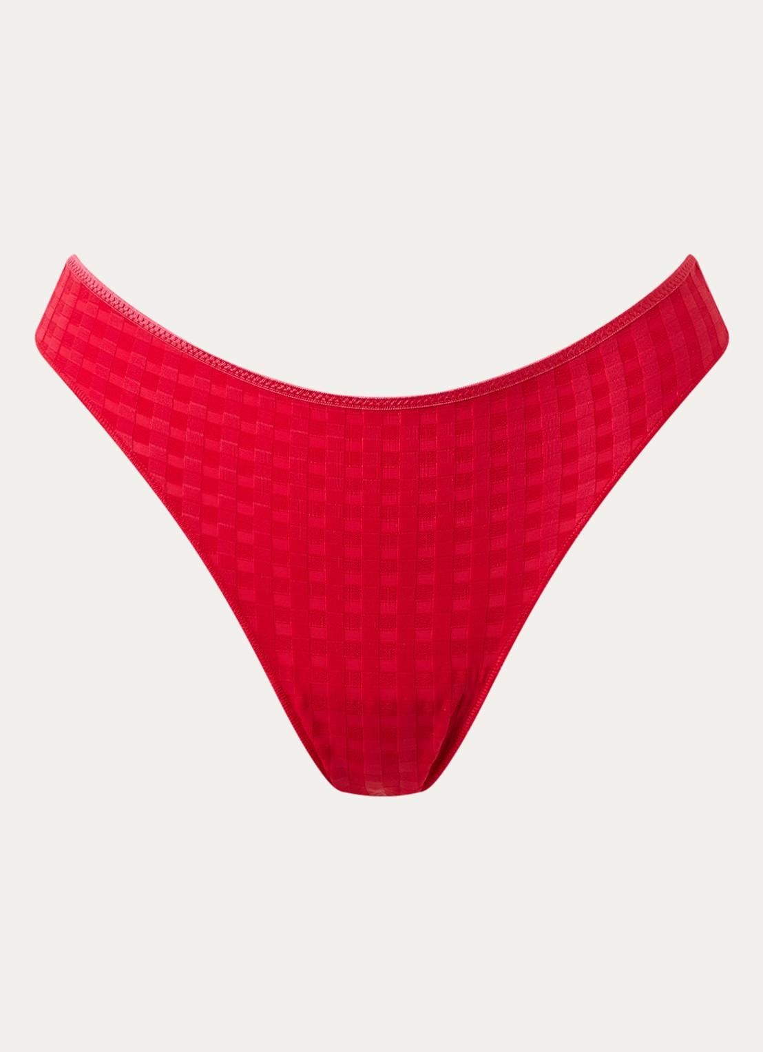 Marie Jo Avero string met ruitdessin - voorkant 6 rood