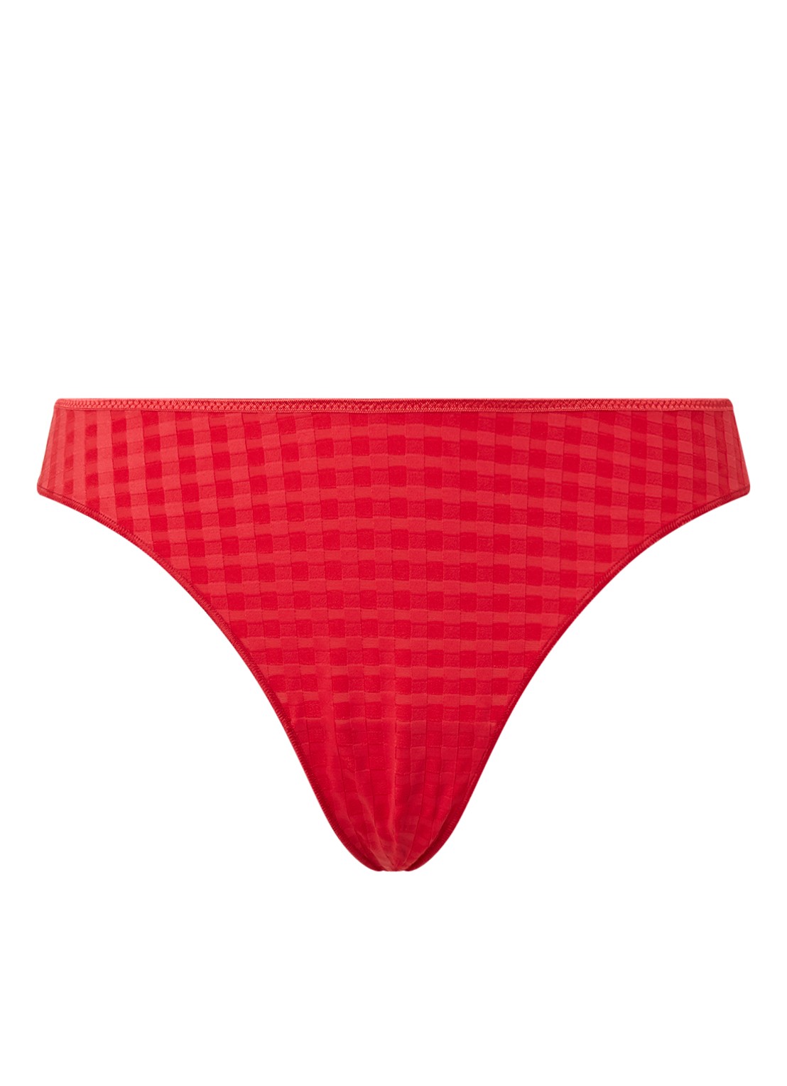 Marie Jo Avero string met ruitdessin - voorkant 7 rood
