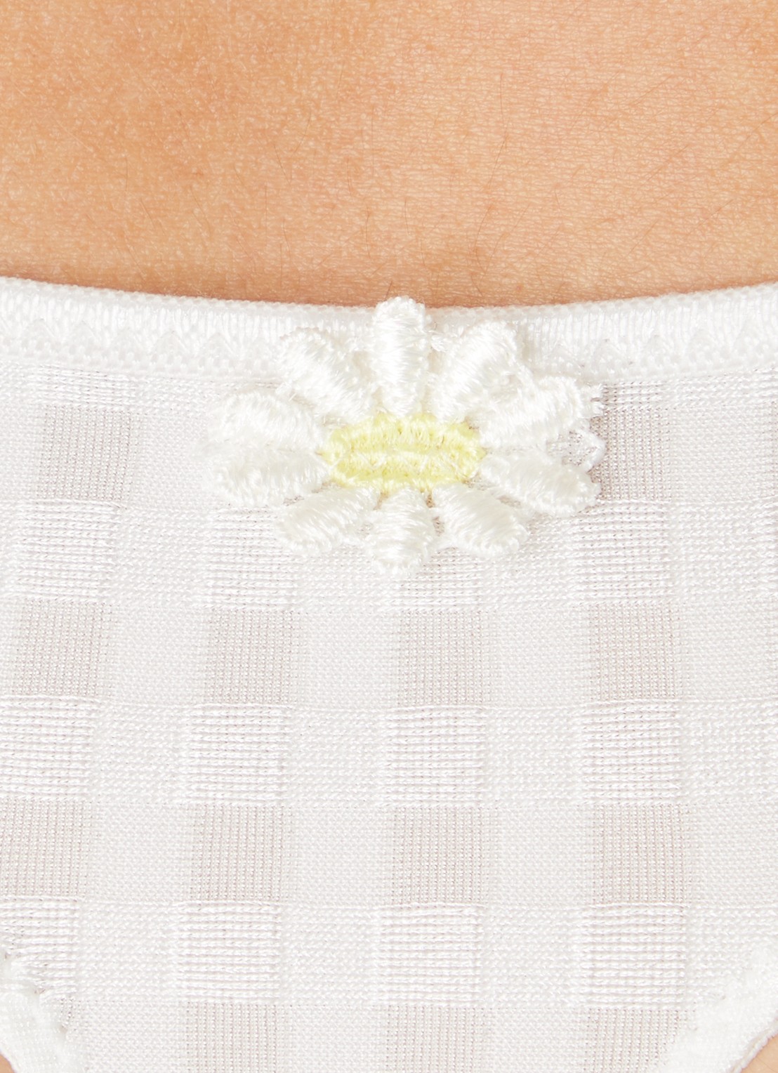Marie Jo Avero string met ruitdessin - detail 3 ivoor