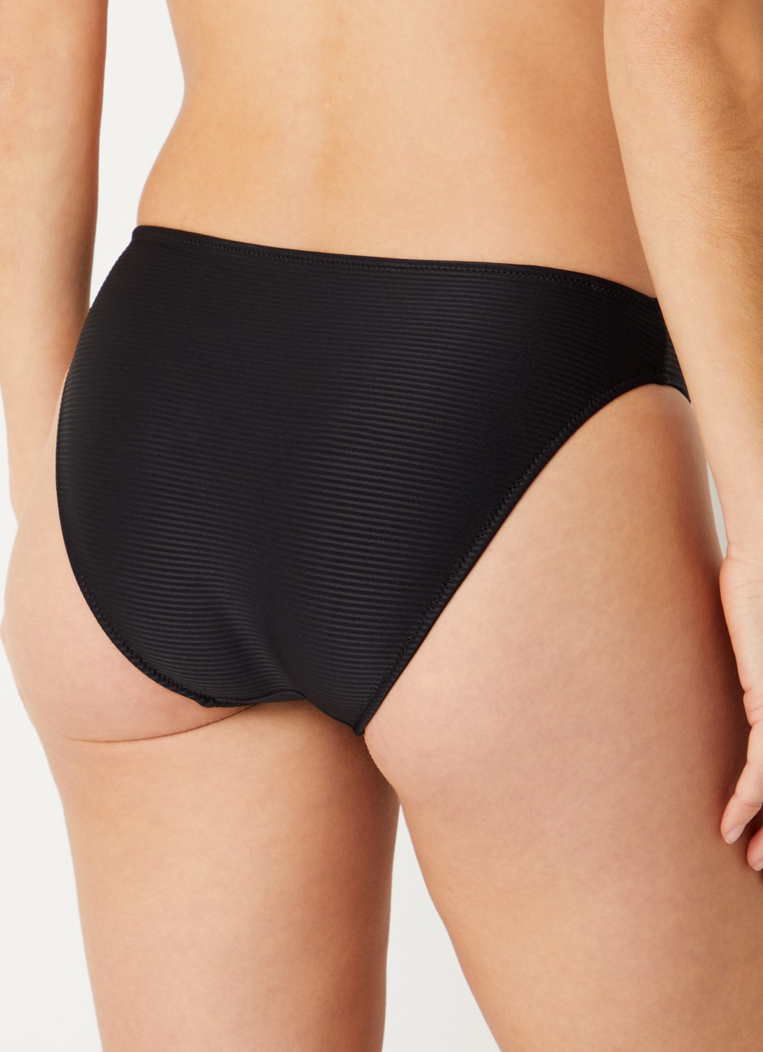 Marie Jo Cassie bikinislip met structuur - achterkant 3 zwart