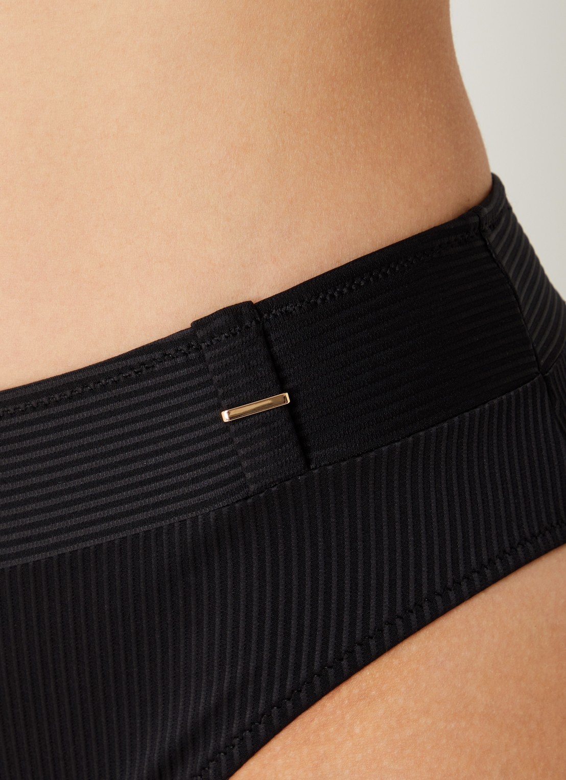 Marie Jo Cassie high waisted bikinislip met structuur - detail 2 zwart