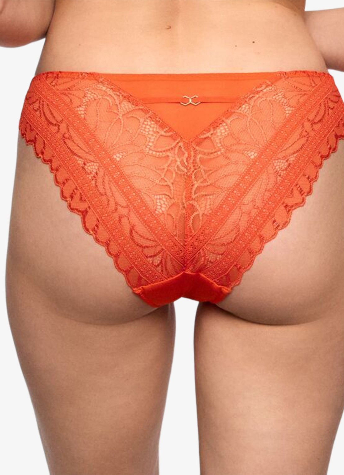 Marie Jo Cerina slip met kant - achterkant 3 oranje