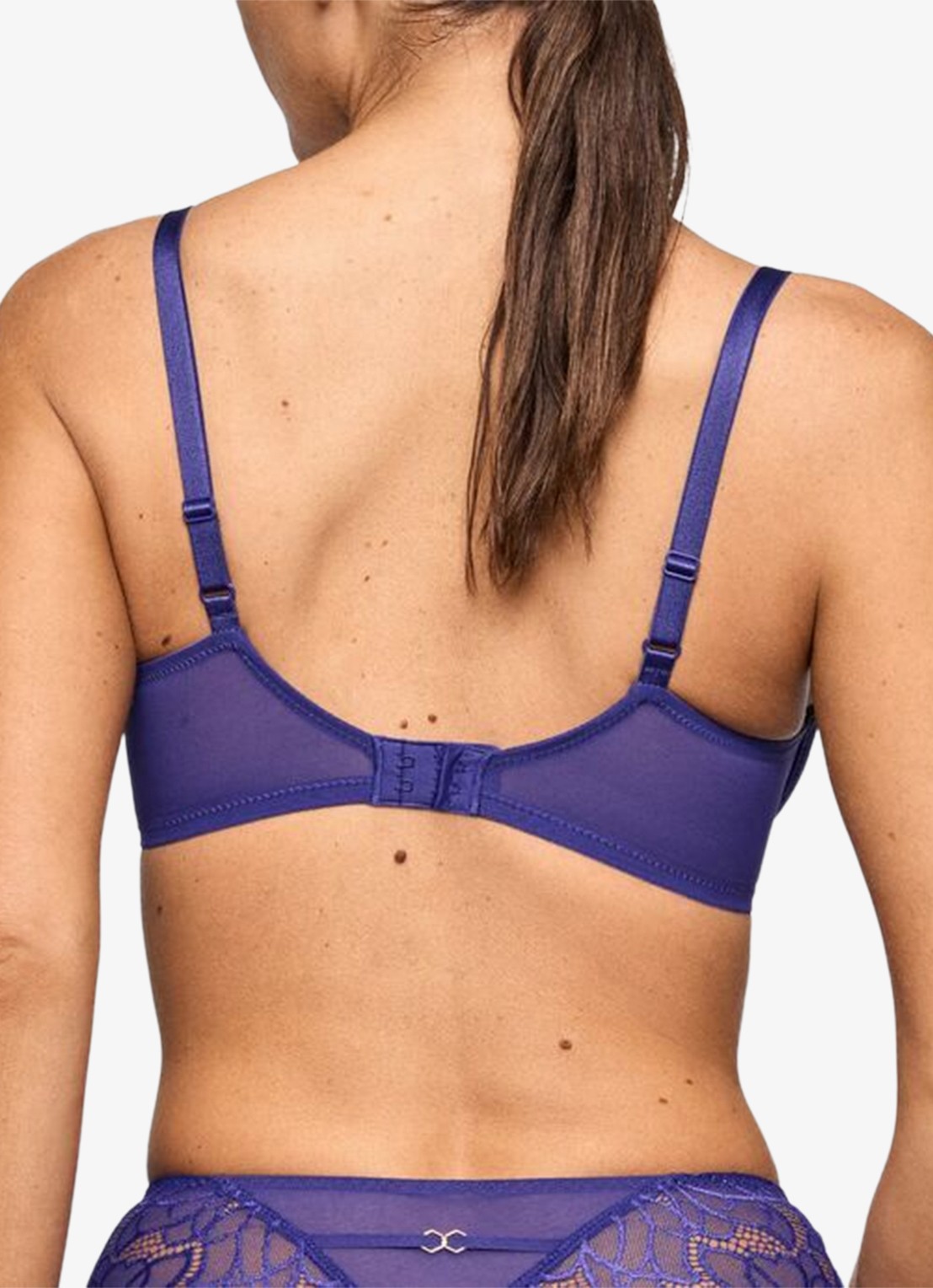 Marie Jo Cerina voorgevormde beugel bh met kant - achterkant 5 donkerblauw