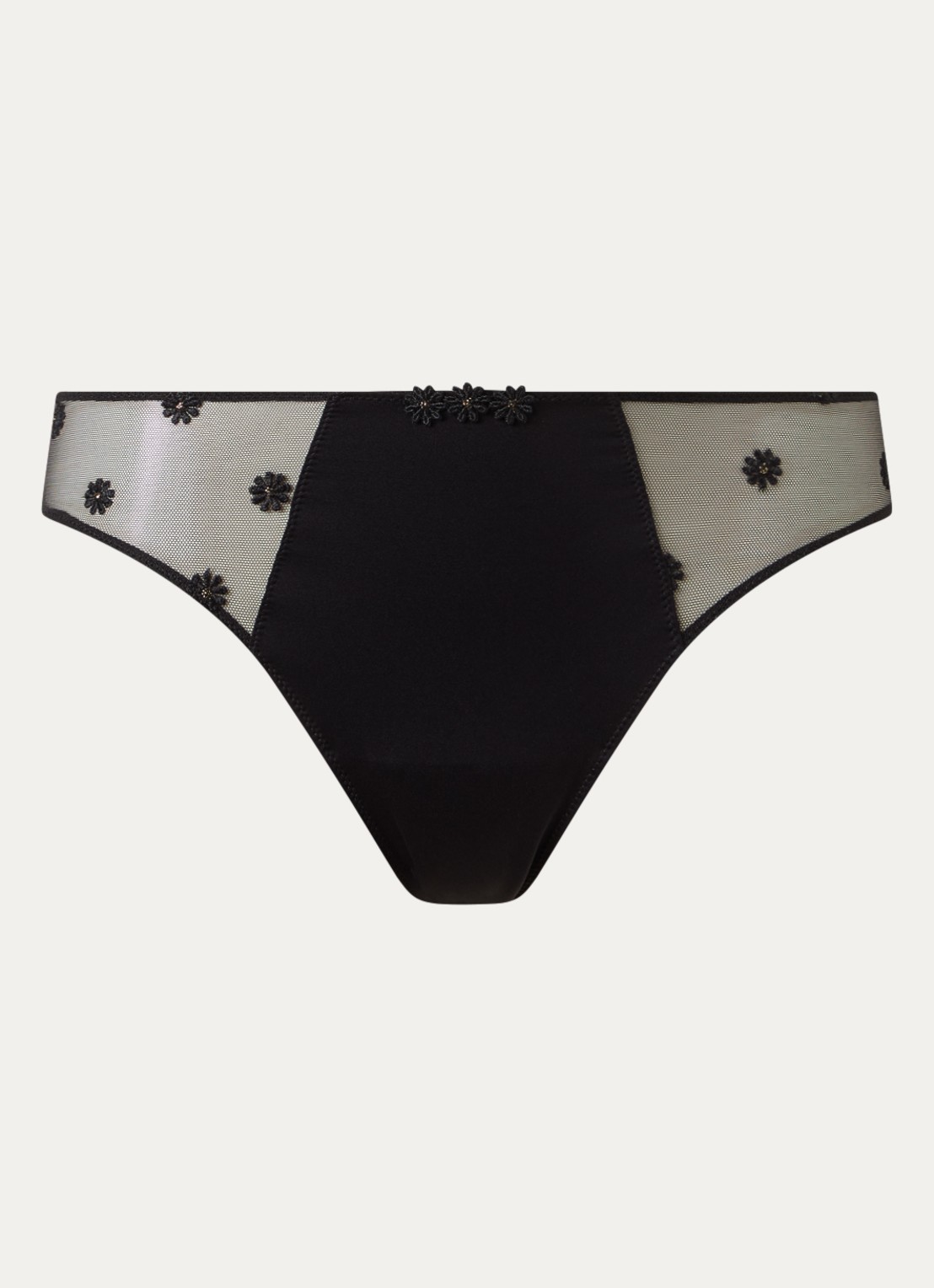 Marie Jo Daisy slip met mesh - voorkant zwart
