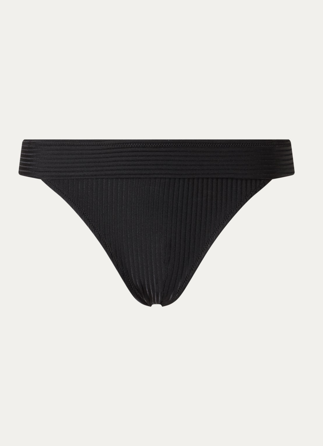 Marie Jo Emly bikinislip met ribstructuur - voorkant 2 zwart