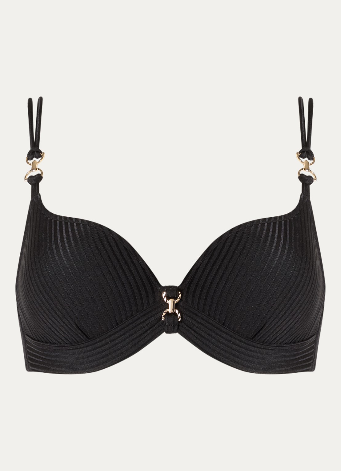 Marie Jo Emly voorgevormde bikinitop met beugel - voorkant 4 zwart